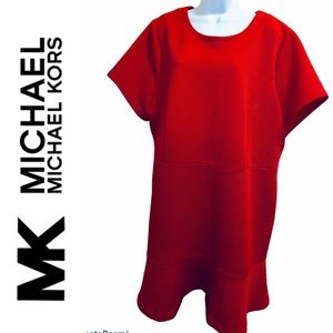 Michael Michael Kors Flounce-Hem Fit & Flare Dress